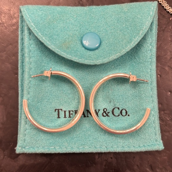 SET! EUC Tiffany & Co 1837 bundle.   Medium hoop earrings. - Picture 5 of 5